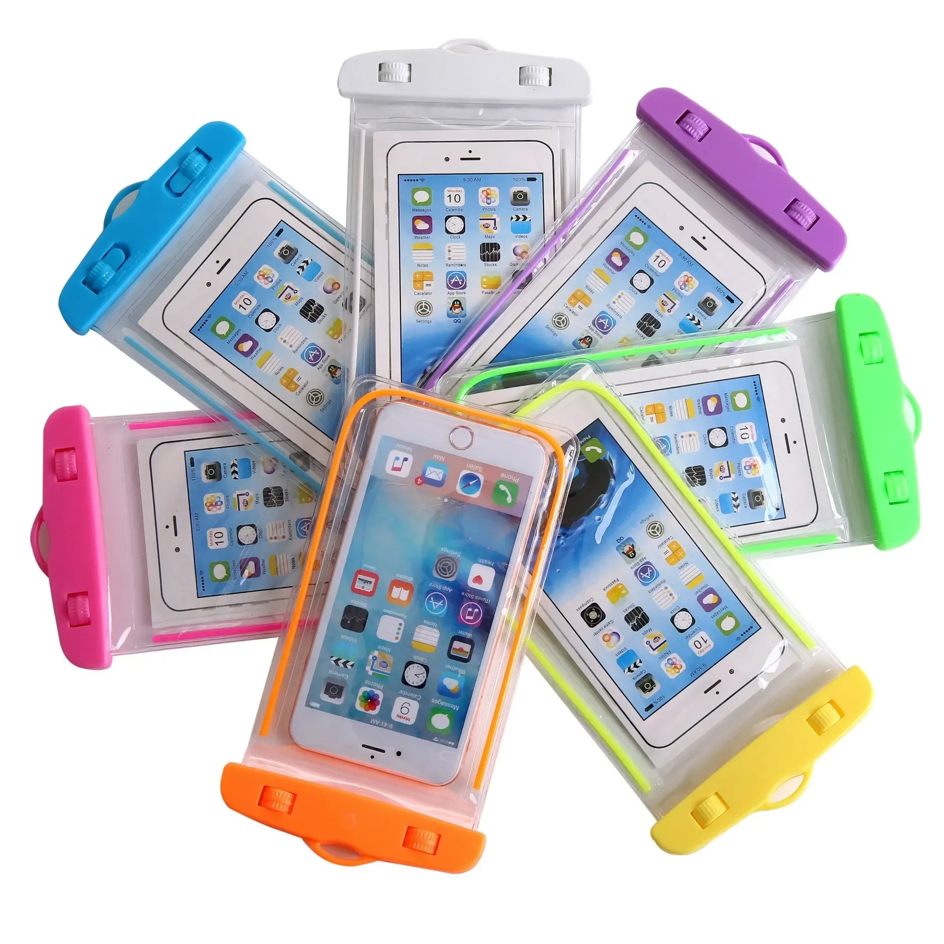 Pochette universelle étanche pour téléphone portable, sacs légers pour écrans de 3,5 à 6 pouces 4