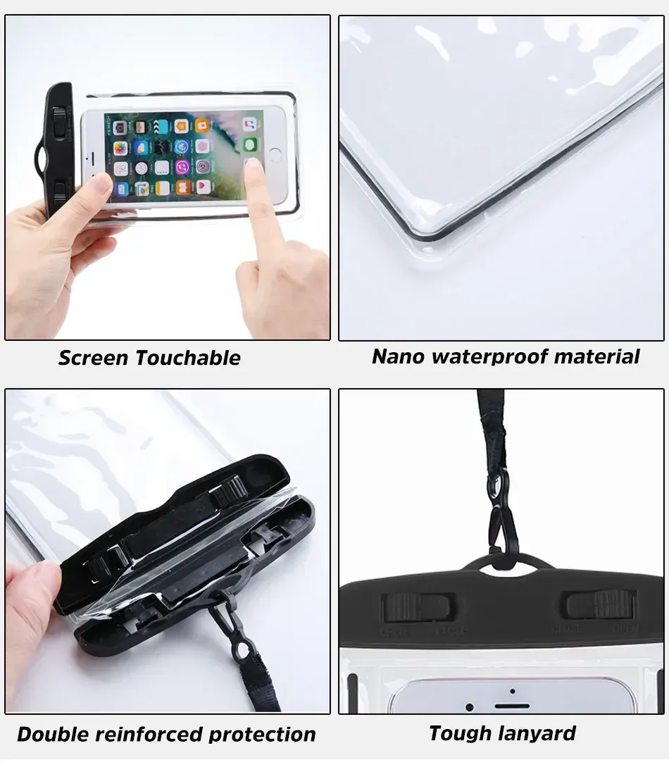 Pochette étanche pour téléphone portable, vue détaillée