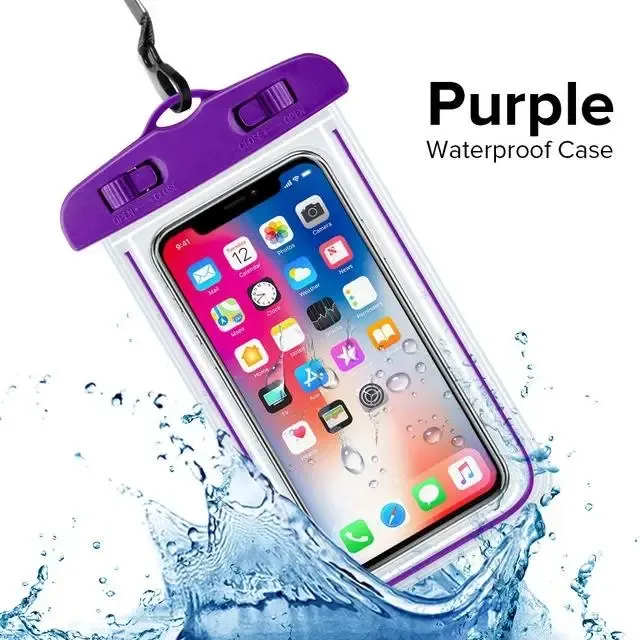 Pochette universelle étanche pour téléphone portable, sacs légers pour écrans de 3,5 à 6 pouces 12