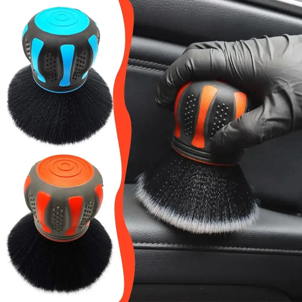 Brosse de détail polyvalente à poils souples pour le dépoussiérage et le nettoyage des surfaces intérieures et délicates, outil de nettoyage automobile 3