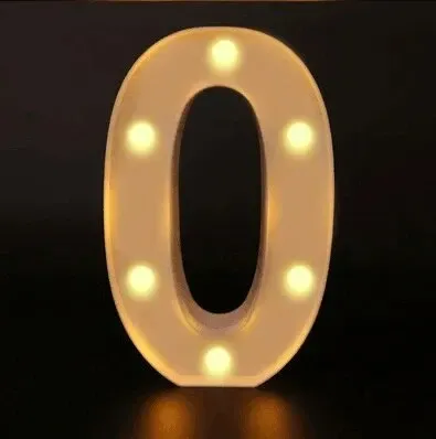 Lampe LED Alphabet Shoous à Lettres et Chiffres, Veilleuse Décorative pour la Maison, Mariage et Anniversaire 17