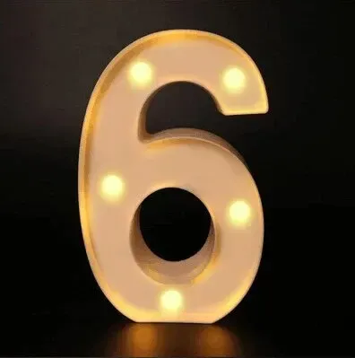 Lampe LED Alphabet Shoous à Lettres et Chiffres, Veilleuse Décorative pour la Maison, Mariage et Anniversaire 15