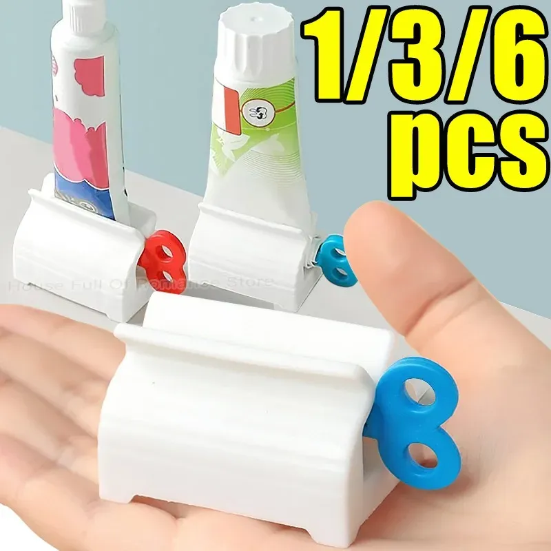 Tube de crème pour les mains nettoyant pour le visage avec support distributeur, presse-tube portable et manuel, outil de compression pour usage ménager 2