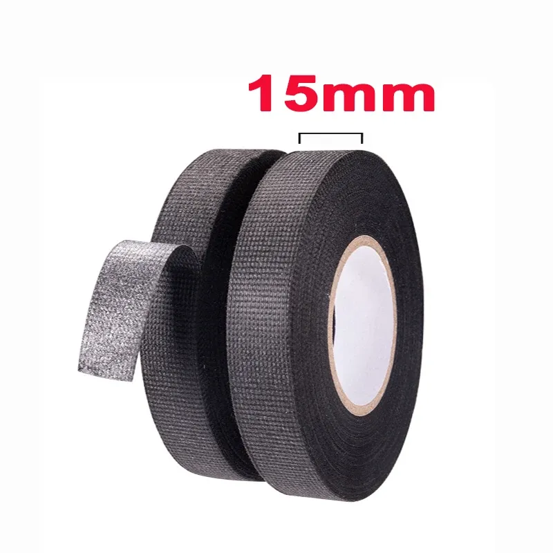 Ruban électrique en tissu pour câblage automobile, 9 mm / 15 mm / 19 mm / 25 mm, résistant à la chaleur, pour organisation de faisceaux 8