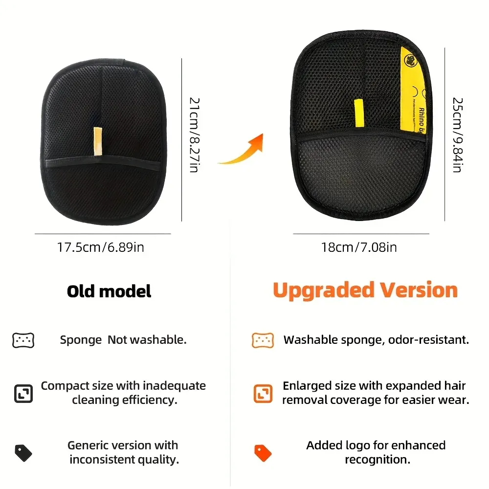 Gants d'épilation statiques Upgrade Edition pour grands animaux de compagnie