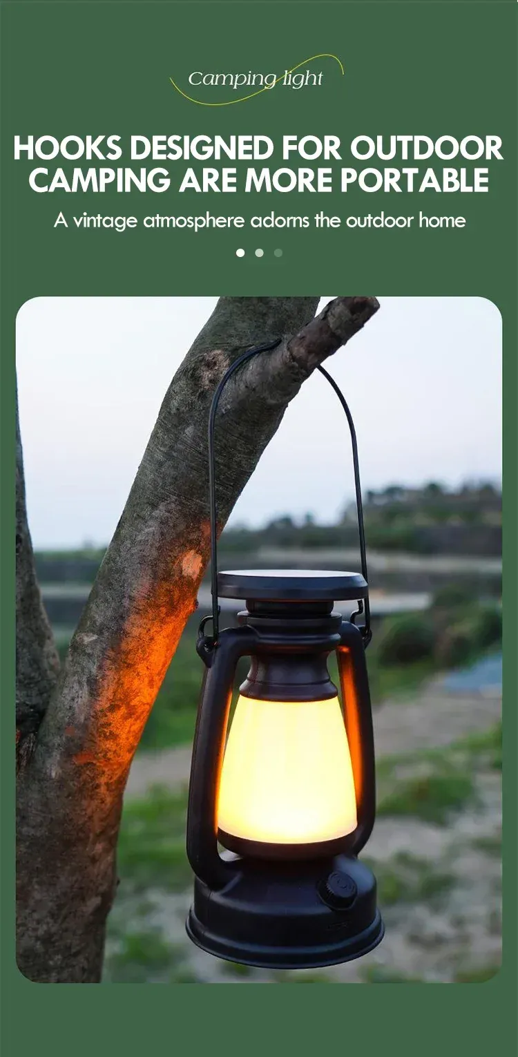 Lanterne LED rétro en extérieur