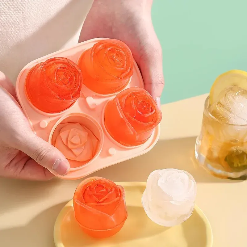 Grand bac à glaçons en silicone, facile à démouler et étanche, idéal pour le whisky, les cocktails et les jus 7