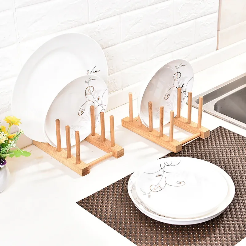 Support en bois pour planches et ustensiles de cuisine