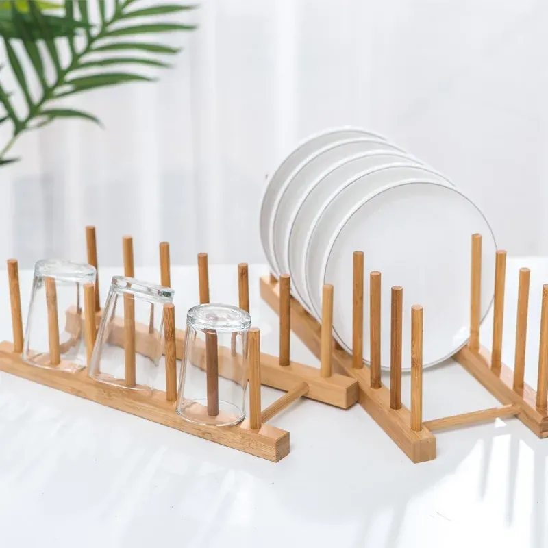 Support de séchage en bois pour la cuisine
