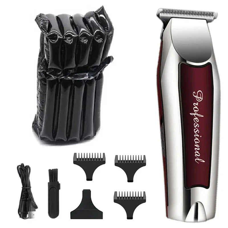 Tondeuse à cheveux électrique sans fil pour homme, rechargeable, professionnelle, pour la barbe, le visage et le corps 8