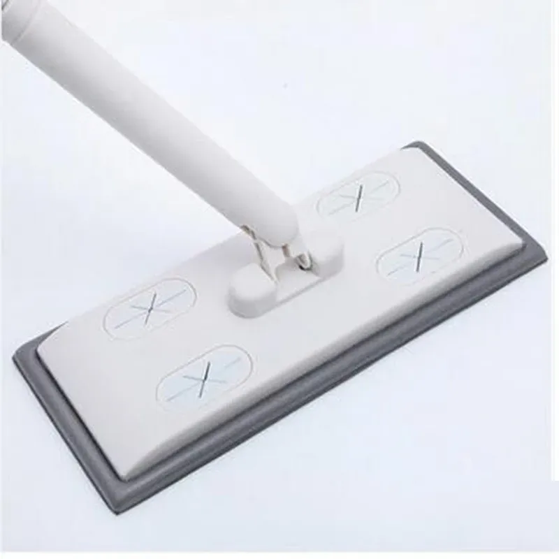 Vadrouille plate électrostatique pliable à long manche de 51,2 pouces avec lingettes jetables 2
