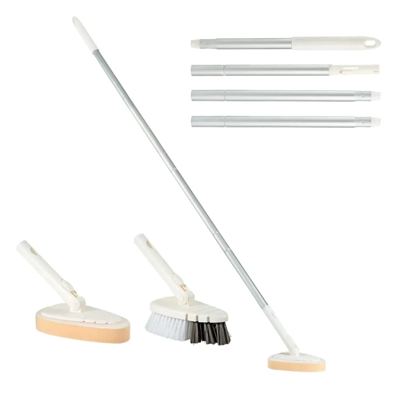 Brosse de nettoyage 2 en 1 pour douche