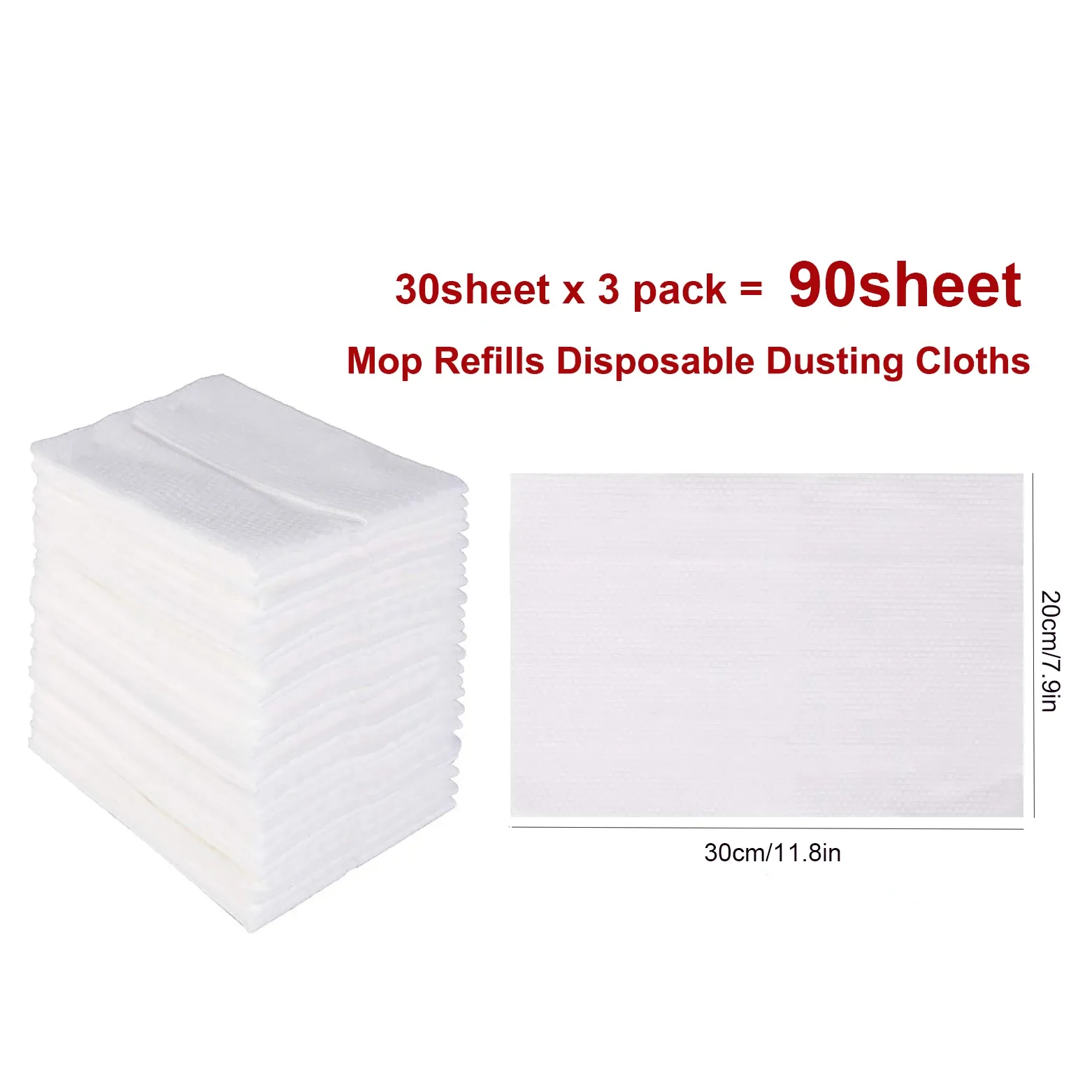 Vadrouille plate électrostatique pliable à long manche de 51,2 pouces avec lingettes jetables 7