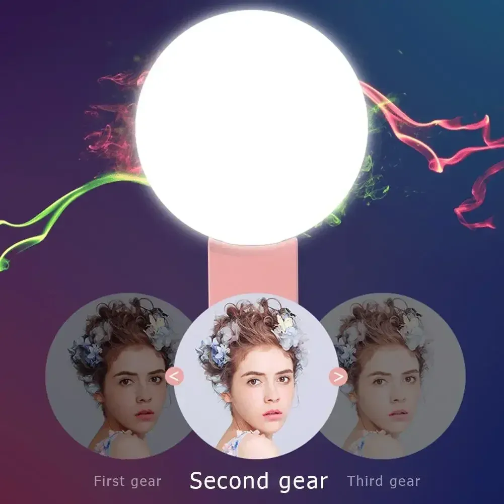 Anneau lumineux LED pour selfie, mise en scène