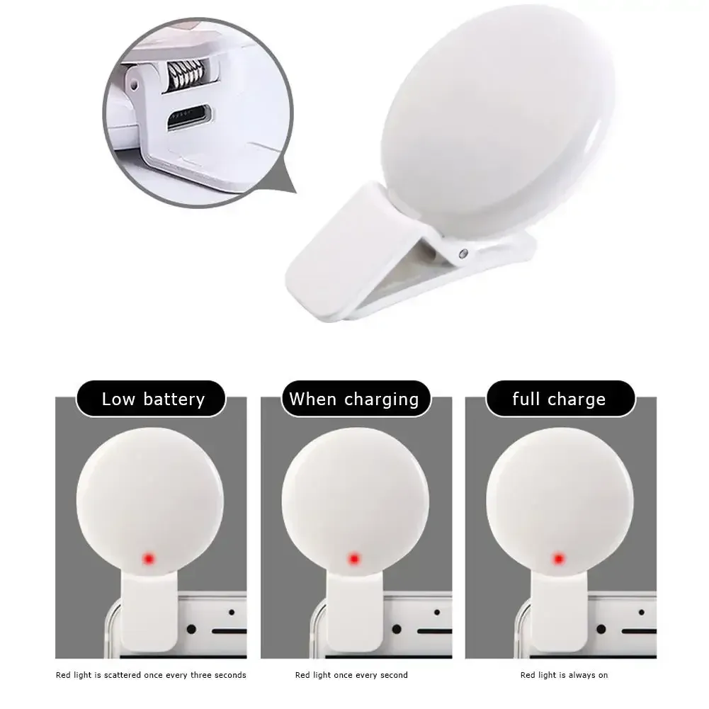 Anneau lumineux LED pour selfie, accessoire photo