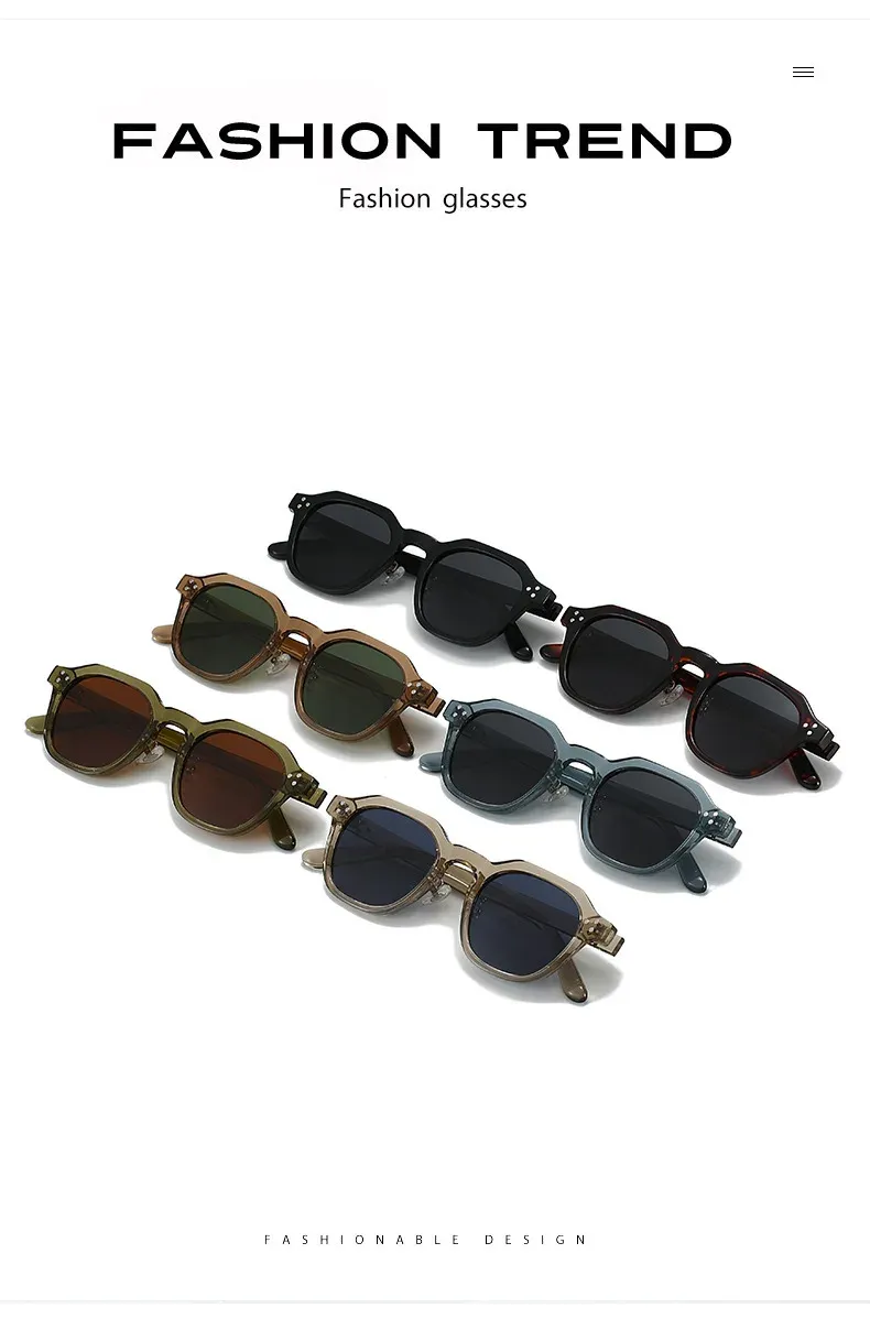 Lunettes de soleil rétro, mise en situation