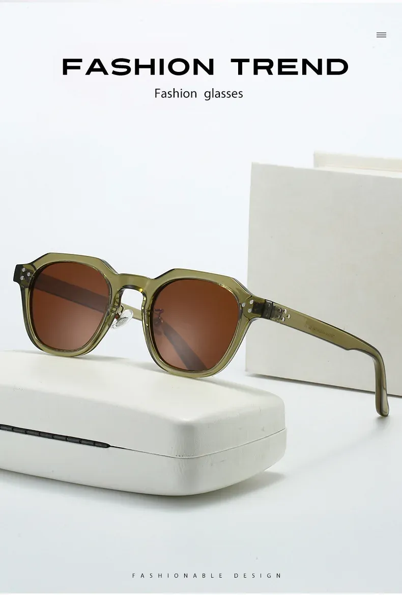 Lunettes de soleil rétro, détail du design