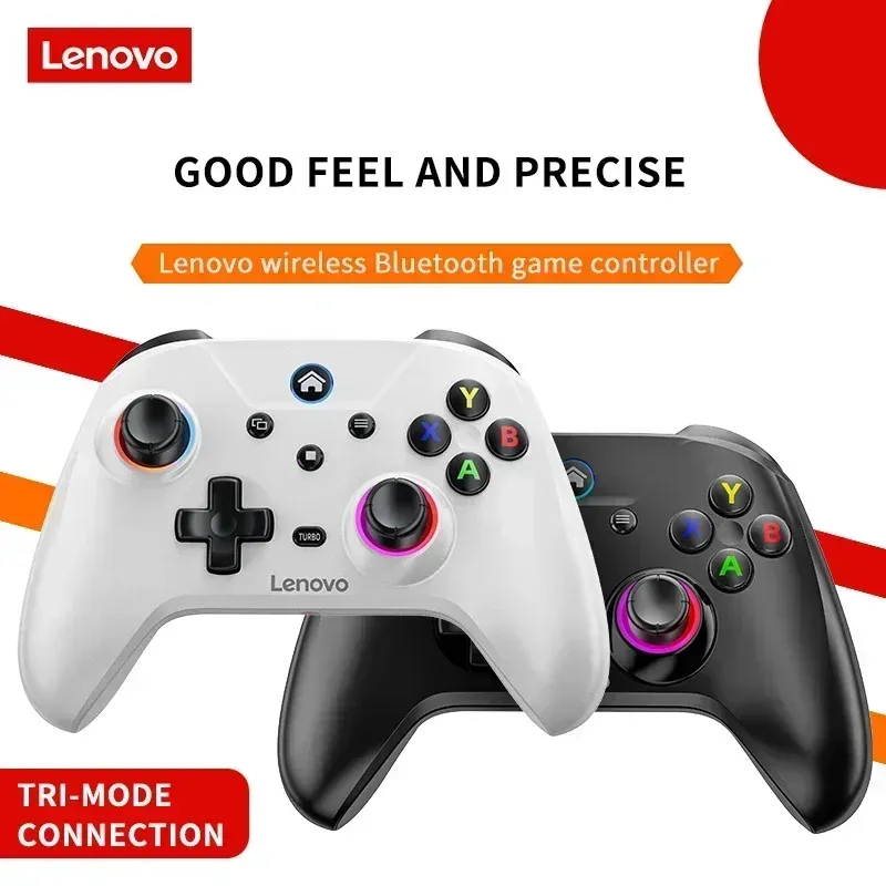 Manette de jeu sans fil Bluetooth Lenovo S02 pour Nintendo Switch, PC et Android TV, double vibration, six axes 2