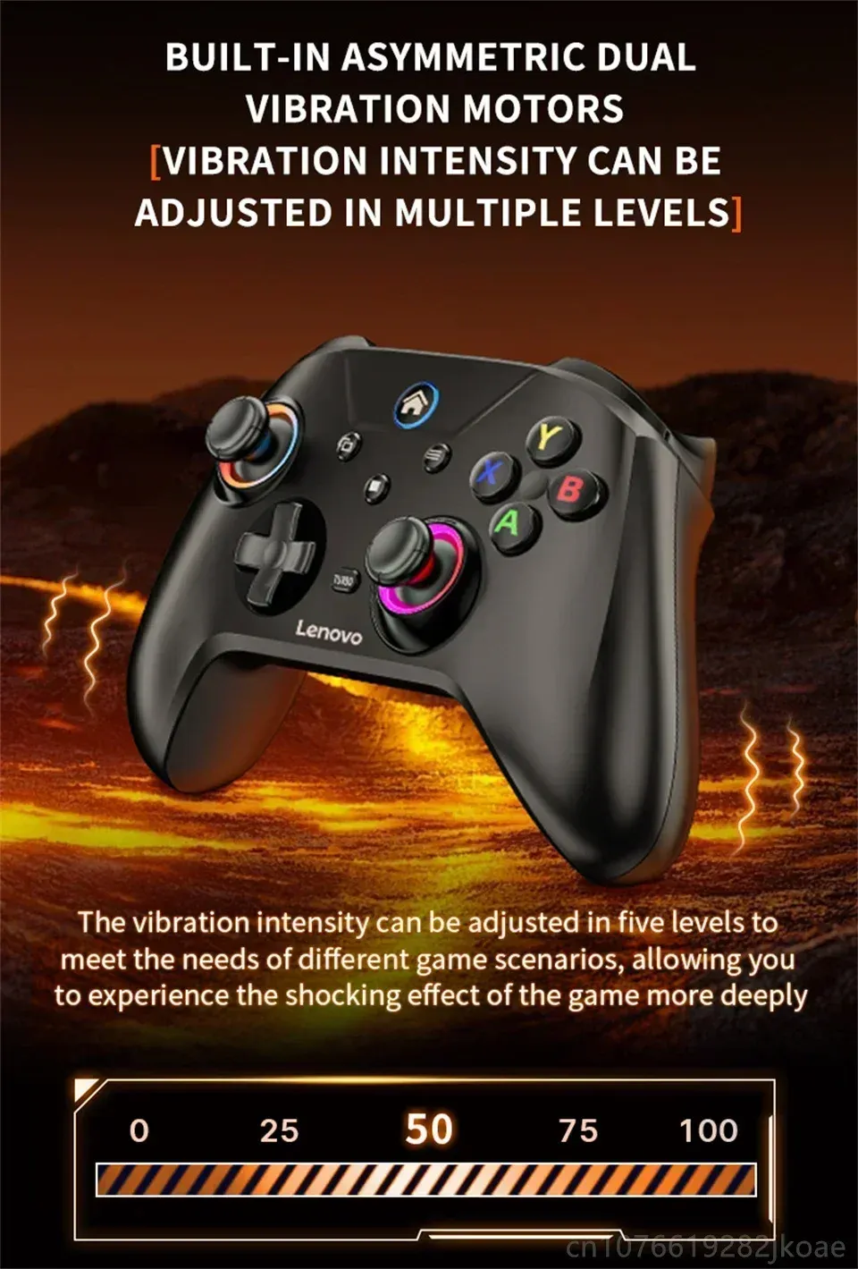 Manette Lenovo S02 sous différents angles