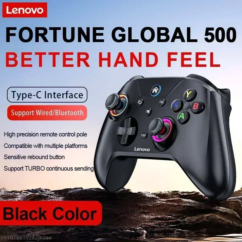 Manette de jeu sans fil Bluetooth Lenovo S02 pour Nintendo Switch, PC et Android TV, double vibration, six axes 10