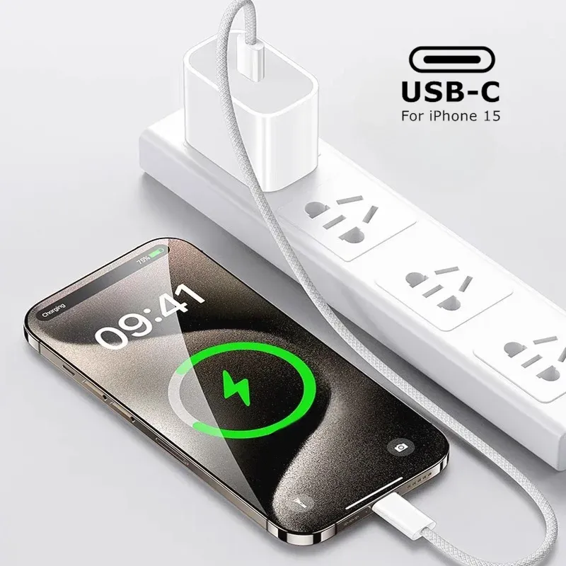 Câble de charge rapide tressé