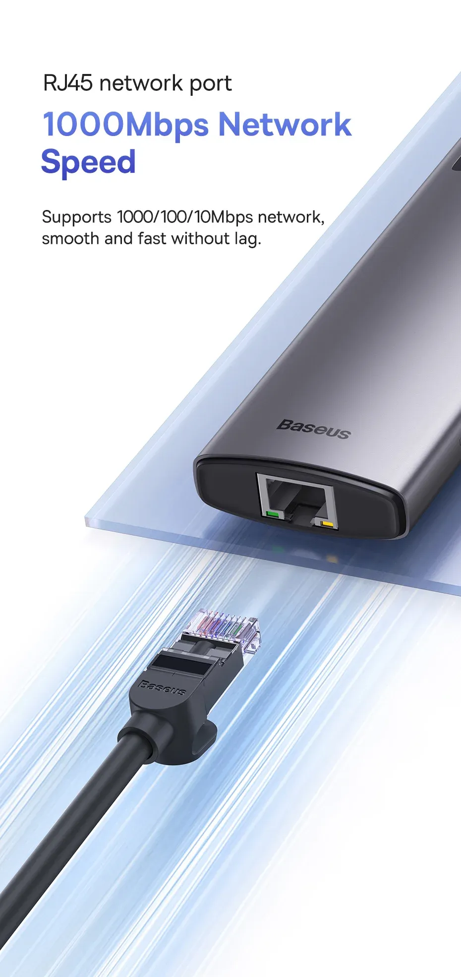 Port réseau pour une connexion filaire stable