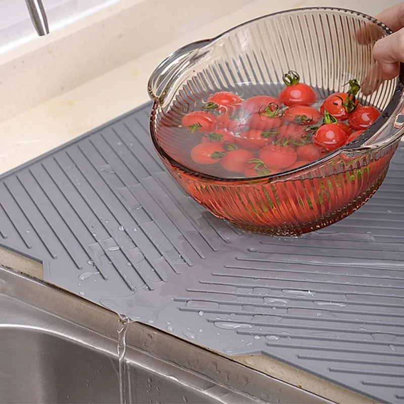 Tapis de séchage en silicone, polyvalence