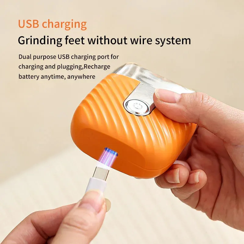 Ponceuse électrique rechargeable pour pieds, élimination des peaux mortes et des callosités 2