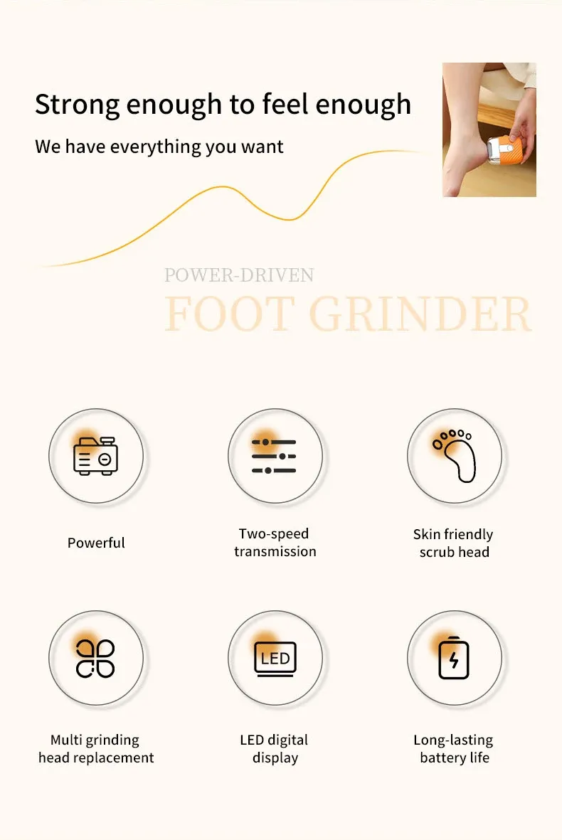 Détail de la ponceuse pour pieds