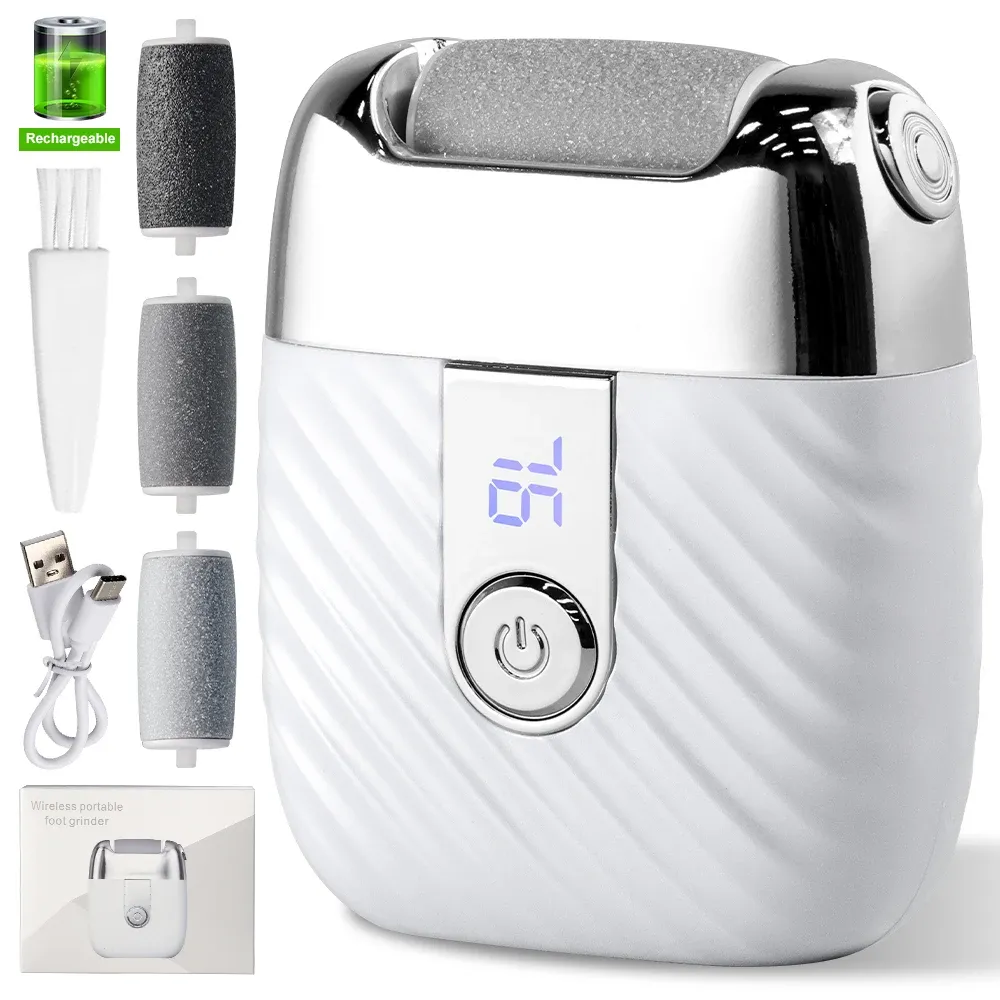 Ponceuse électrique rechargeable pour pieds, élimination des peaux mortes et des callosités 7