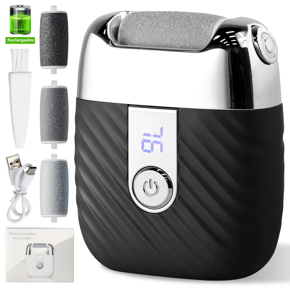 Ponceuse électrique rechargeable pour pieds, élimination des peaux mortes et des callosités 8