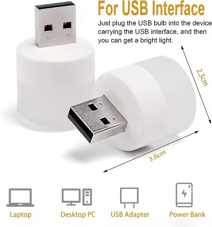 Lampe de table LED rechargeable avec port USB, lumière blanche chaude 6