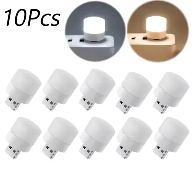Lampe de table LED rechargeable avec port USB, lumière blanche chaude 7