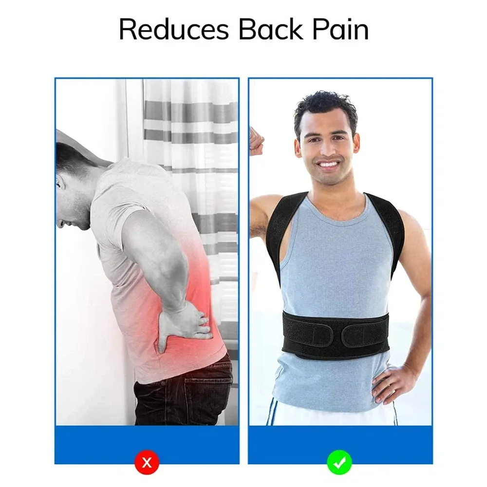 Correcteur de posture réglable pour femmes et hommes, soutien dorsal et correction de la scoliose 4