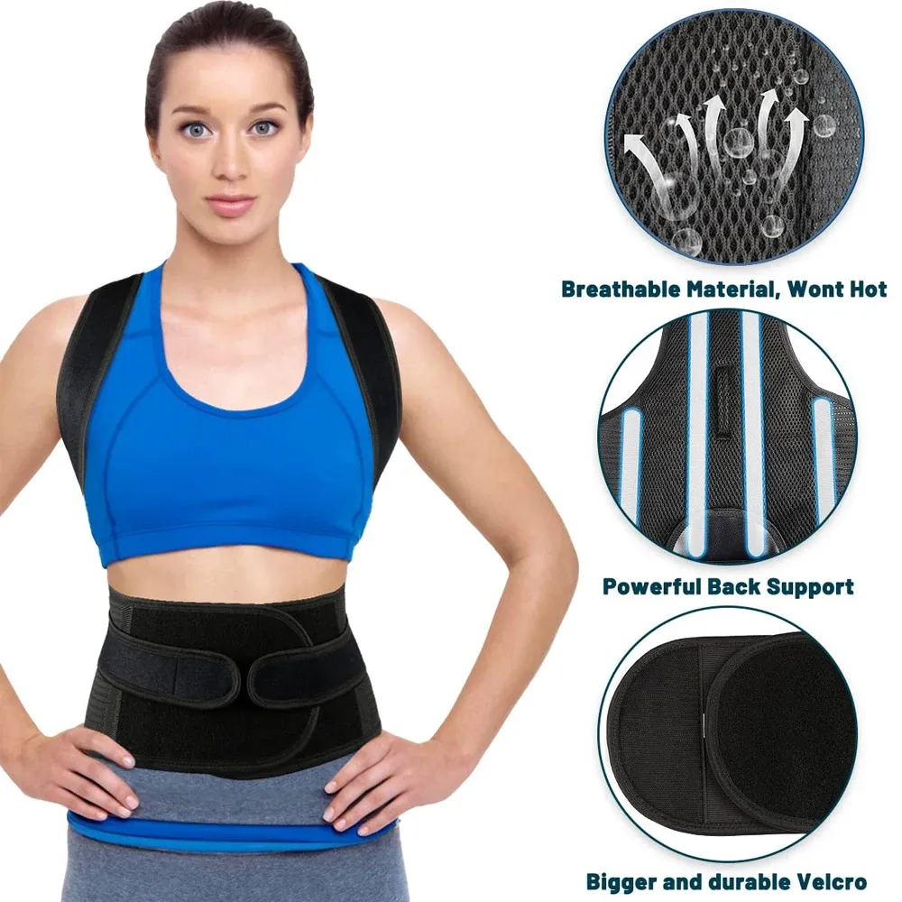 Attelle dorsale de posture, finitions