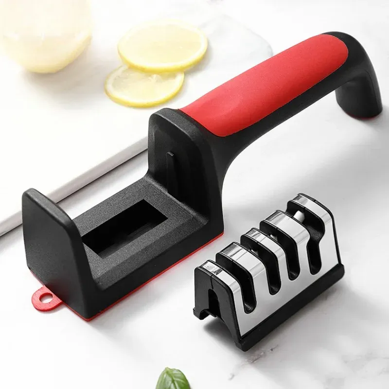 Affûteur de couteaux de cuisine multifonctionnel 3 étapes, à rainures à 3 et 4 segments, affûtage rapide 2