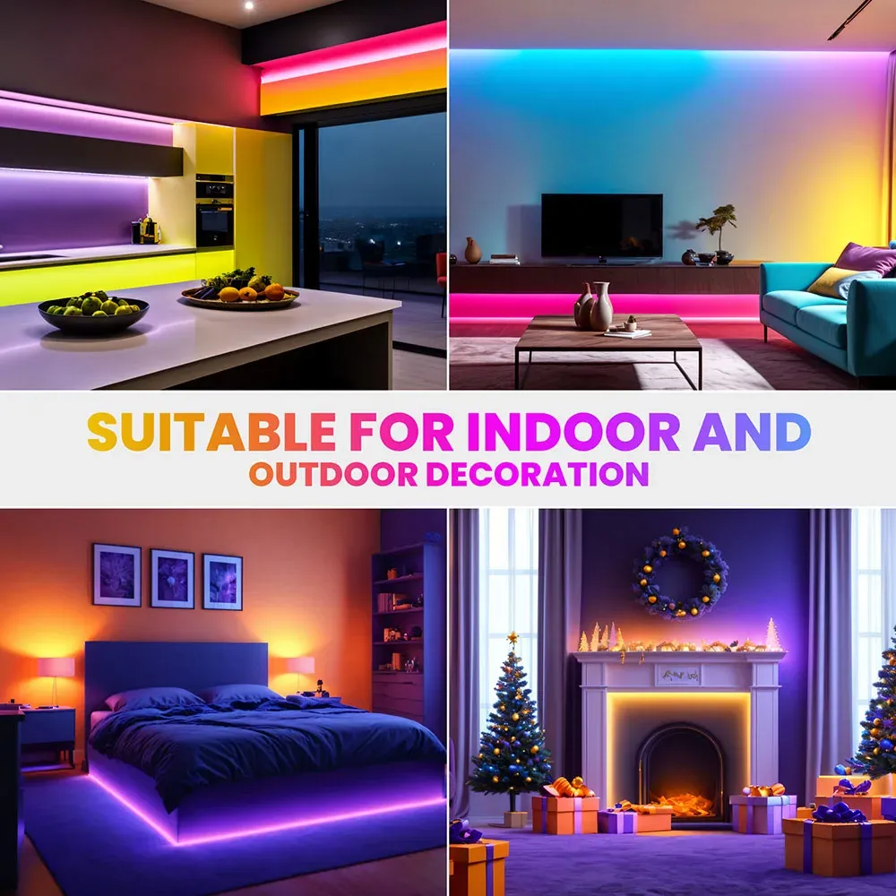 Éclairage néon RGB pour l'extérieur