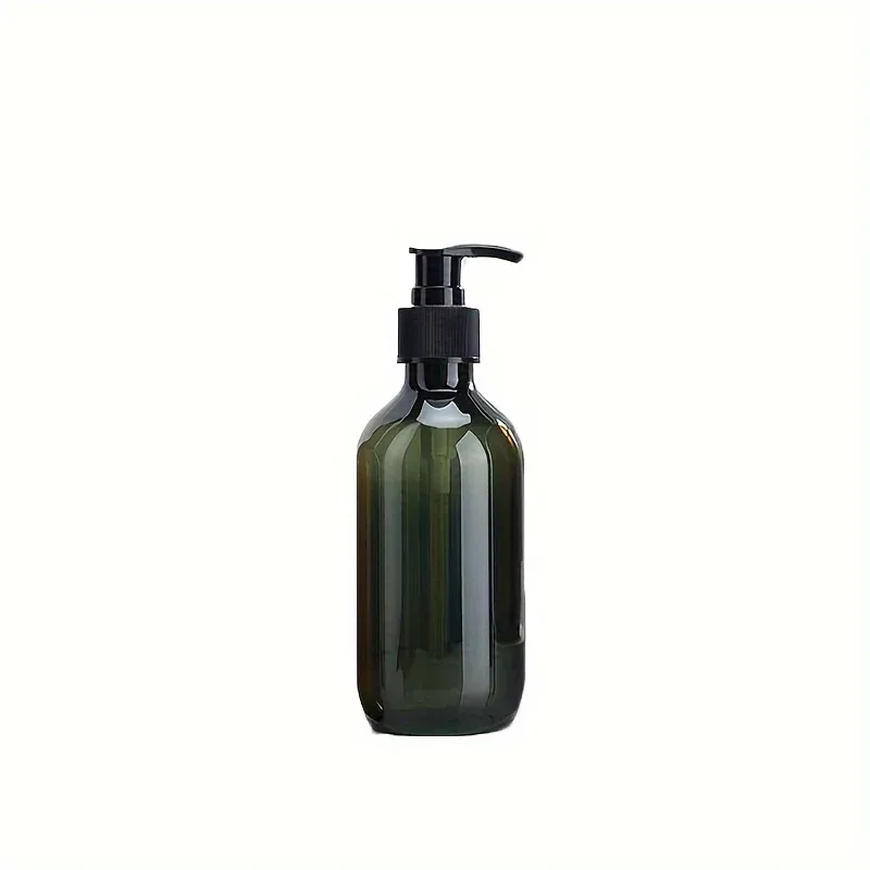 Distributeur de savon de salle de bain, 1 pièce, 300 ml / 500 ml, ambre, pompe à pression rechargeable pour shampoing, lotion et gel cosmétique 7