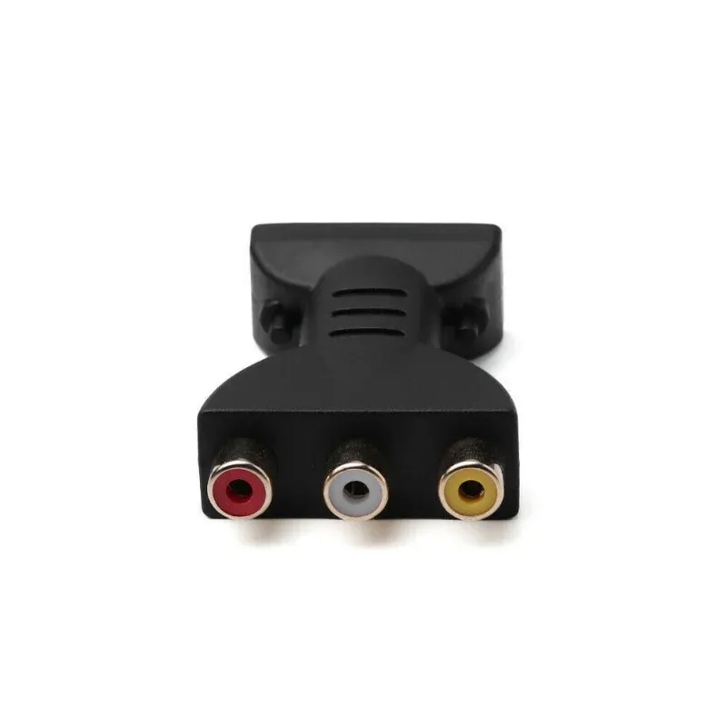 Adaptateur composite RCA AV vers HDMI 1080P pour boîtier TV, avec câble audio-vidéo et câble USB 3