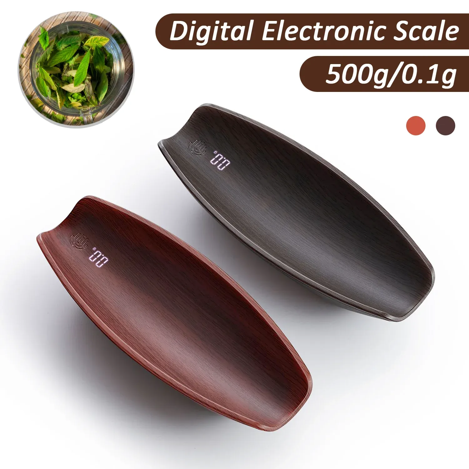 Balance numérique portable 500 g / 0,1 g, de cuisine haute précision, rechargeable par USB, pour thé, café, grains et épices