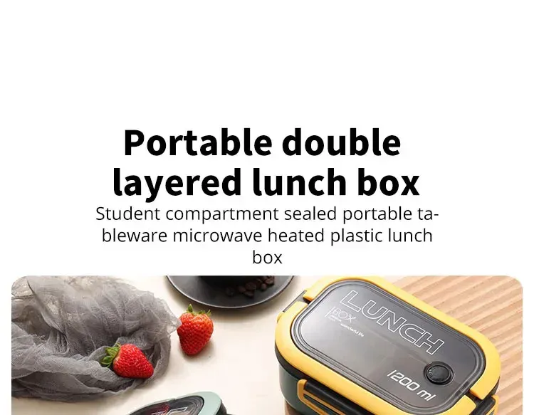 Boîte à lunch à double couche