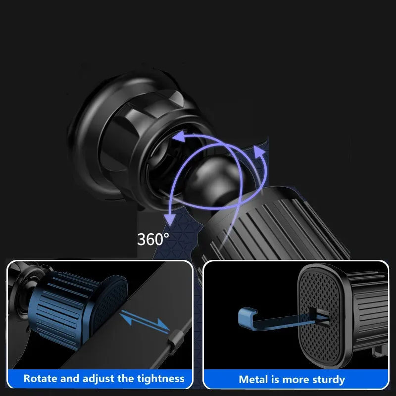 Support de téléphone de voiture en situation de conduite