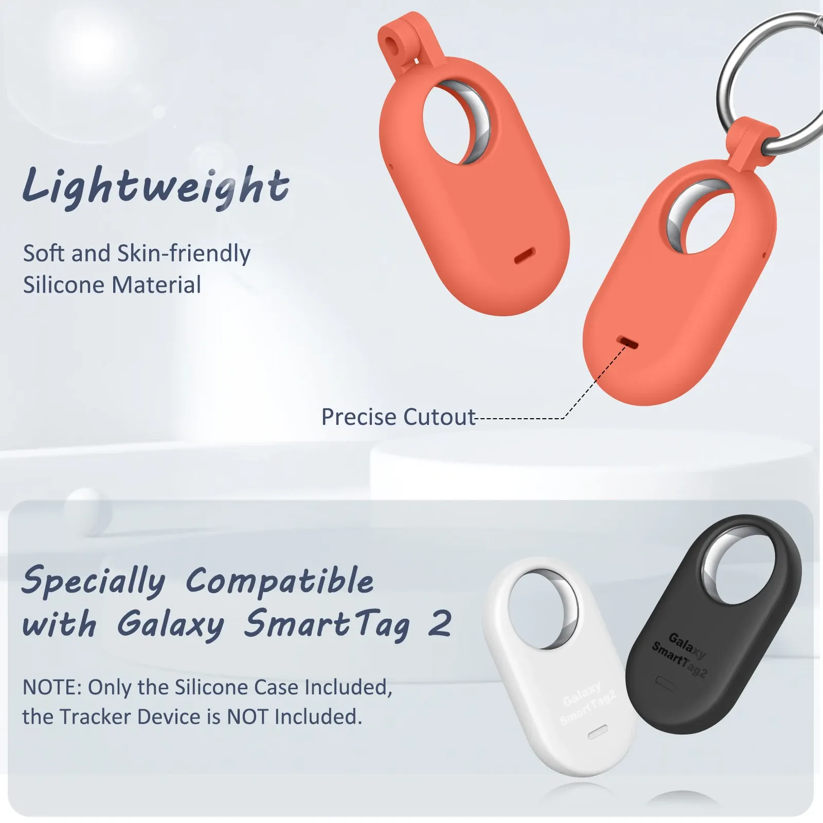 Étui de protection anti-rayures avec porte-clés pour Samsung Galaxy SmartTag 2 2