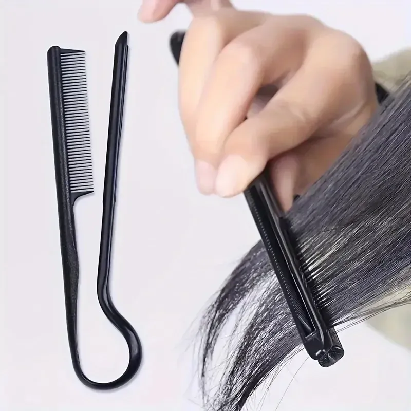Peigne en V pour cheveux, outil de coiffure et clip pour perruques 4