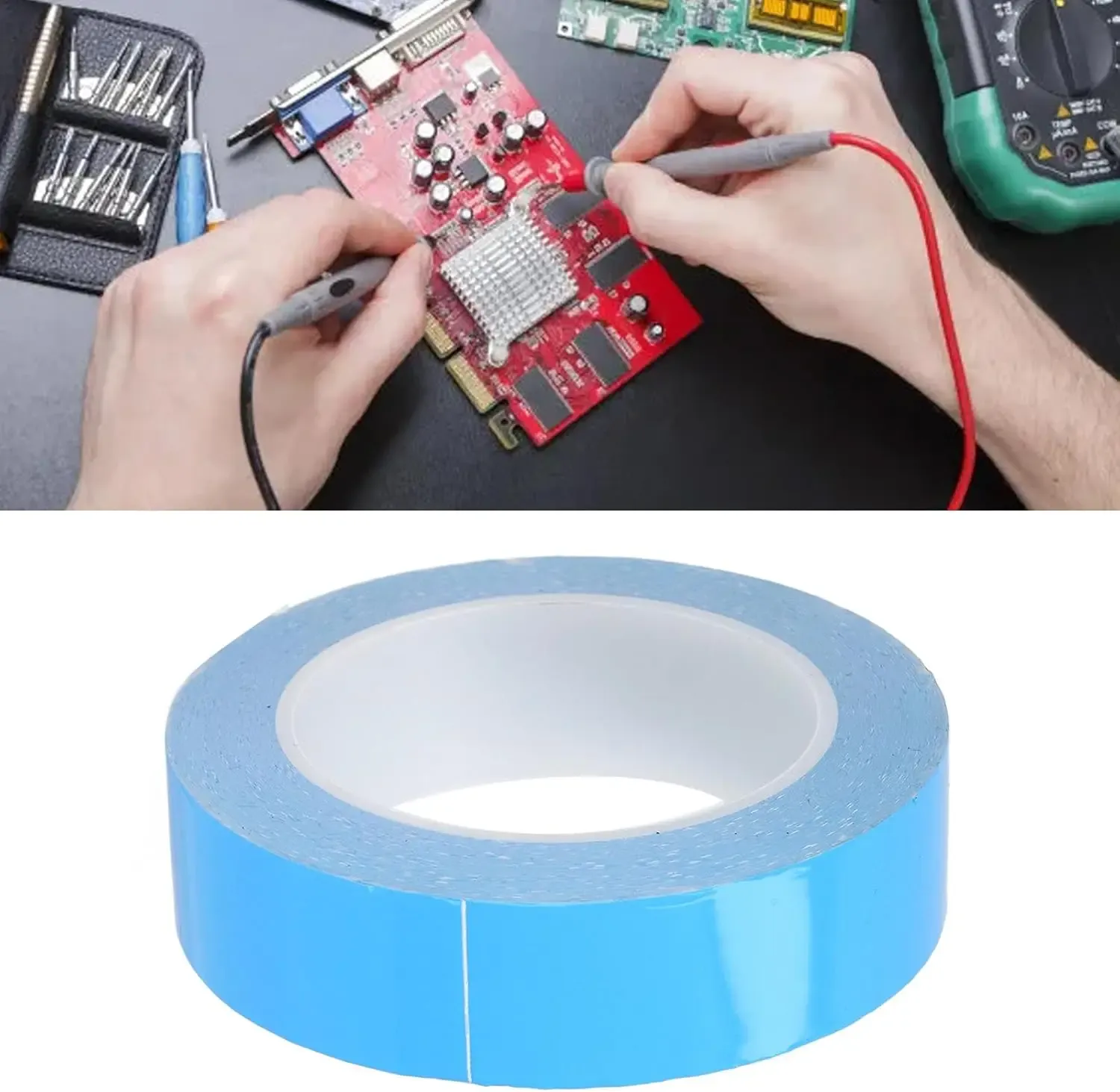 Ruban adhésif double face thermoconducteur pour puce PCB, bande LED et dissipateur thermique 4
