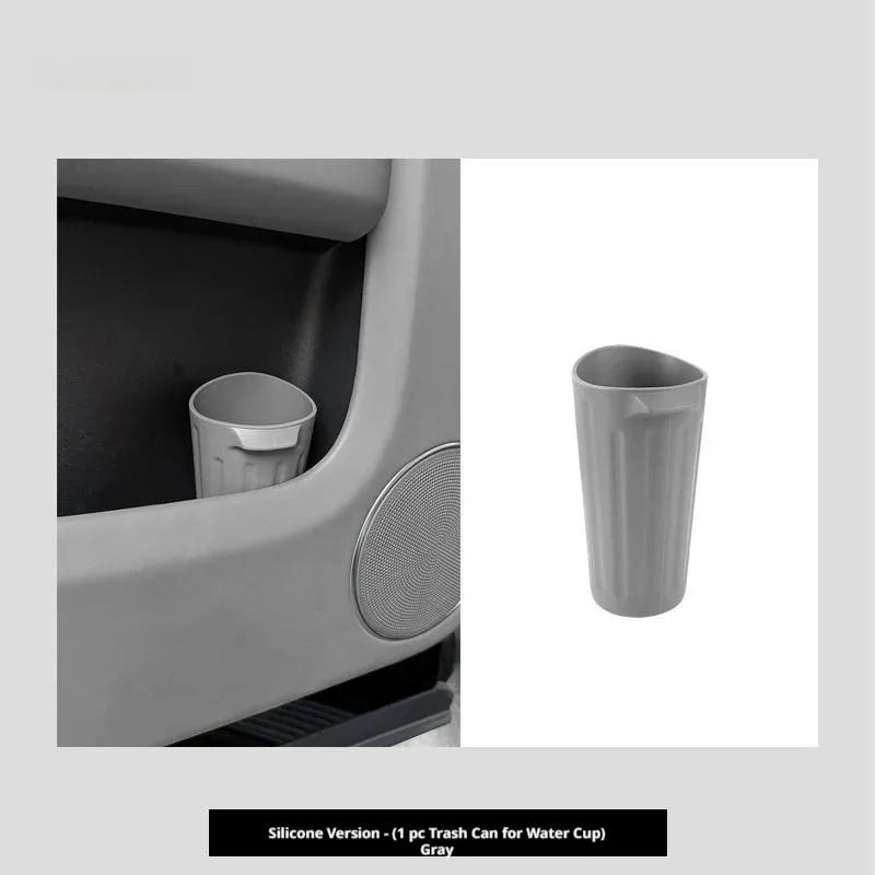 SEAMETAL Poubelle de voiture en silicone de qualité alimentaire, antidérapante, résistante à la torsion, lavable, anti-huile, anti-fuite, porte-gobelet 8