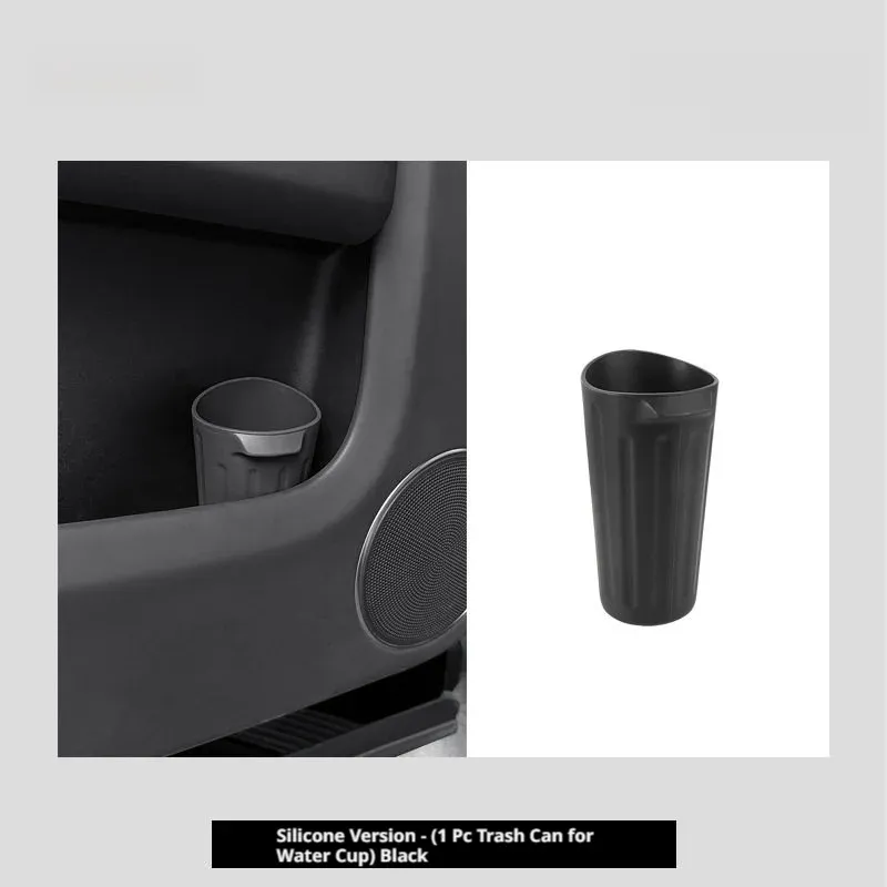 SEAMETAL Poubelle de voiture en silicone de qualité alimentaire, antidérapante, résistante à la torsion, lavable, anti-huile, anti-fuite, porte-gobelet 10