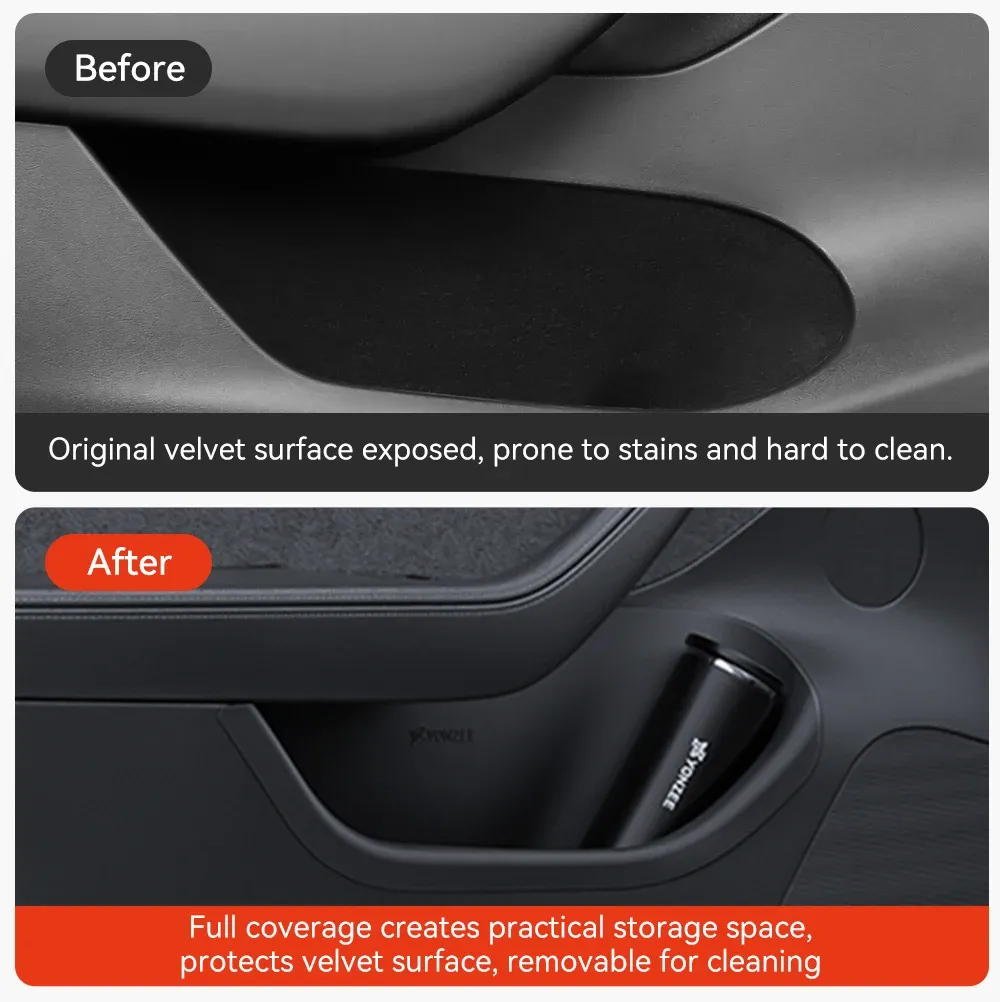 Boîte de rangement latérale pour portière Tesla Model Y et Model 3 Juniper Highland 3