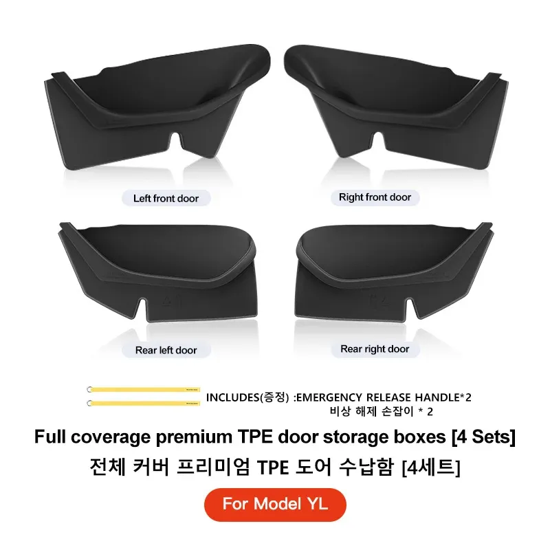 Boîte de rangement latérale pour portière Tesla Model Y et Model 3 Juniper Highland 9