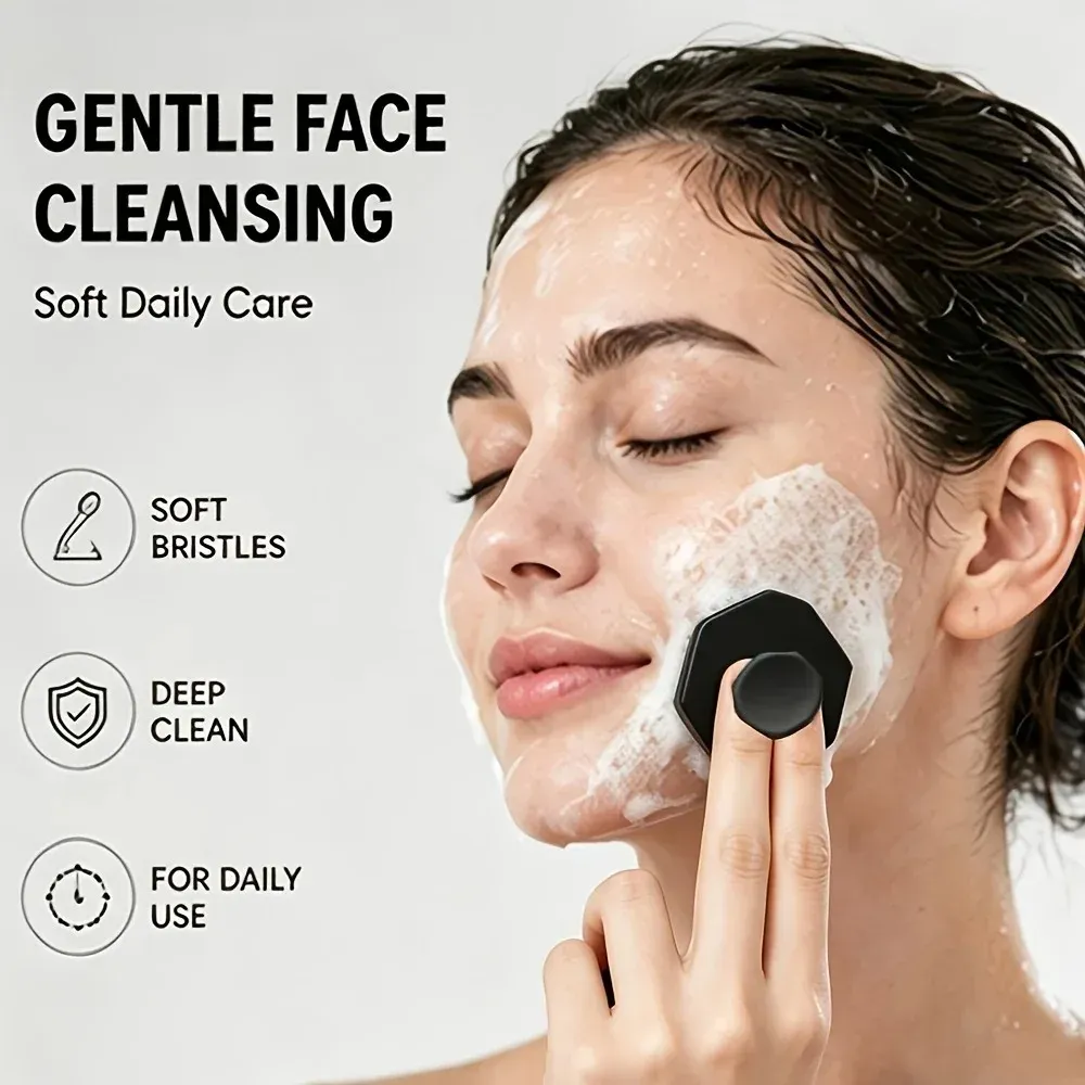 Lot de 2, 3 ou 4 brosses de douche en silicone à long manche pour le dos, massage du cuir chevelu et exfoliation douce 6